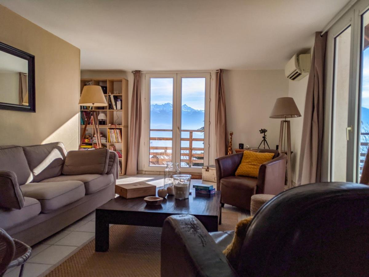 Maison Familiale En Montagne Avec Vue Merveilleuse Sur Le Massif De Belledonne Saint-Bernard  Ngoại thất bức ảnh